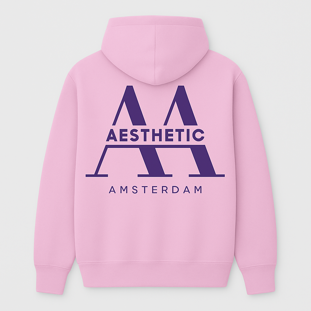 Aesthetic Amsterdam Hoodie – PastelPink