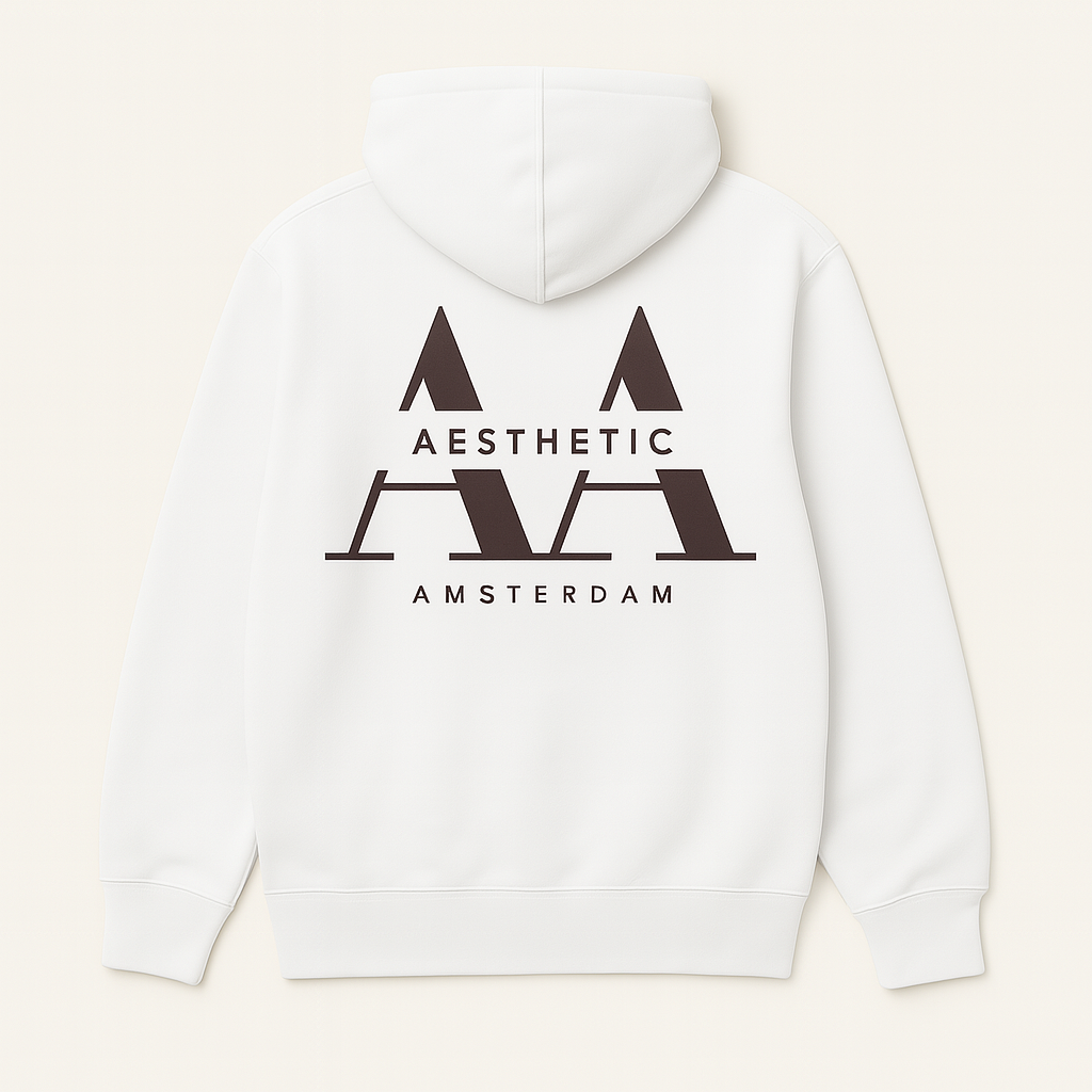 Aesthetic Amsterdam Hoodie – White