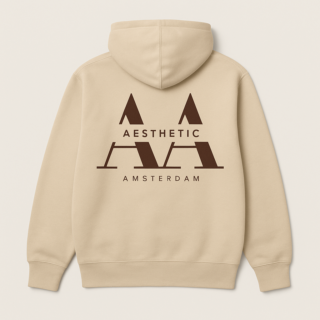Aesthetic Amsterdam Hoodie – Beige